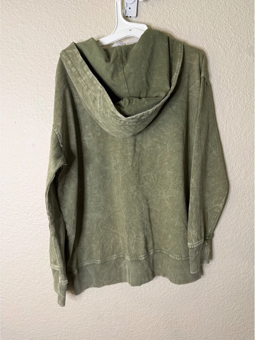 Girls Large Lightweight Green Full Zip Hoodie Western Rodeo